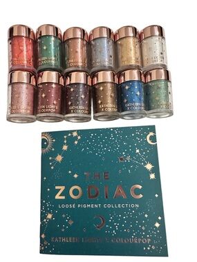 Kathleen Lights x Colourpop The Zodiac Loose Pigment Collection 12 Shades + Book